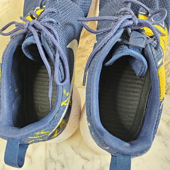 Nike Free Man's Blue and Yellow Michigan Logo 511881-405 Sneakers Trainers - Picture 8 of 8